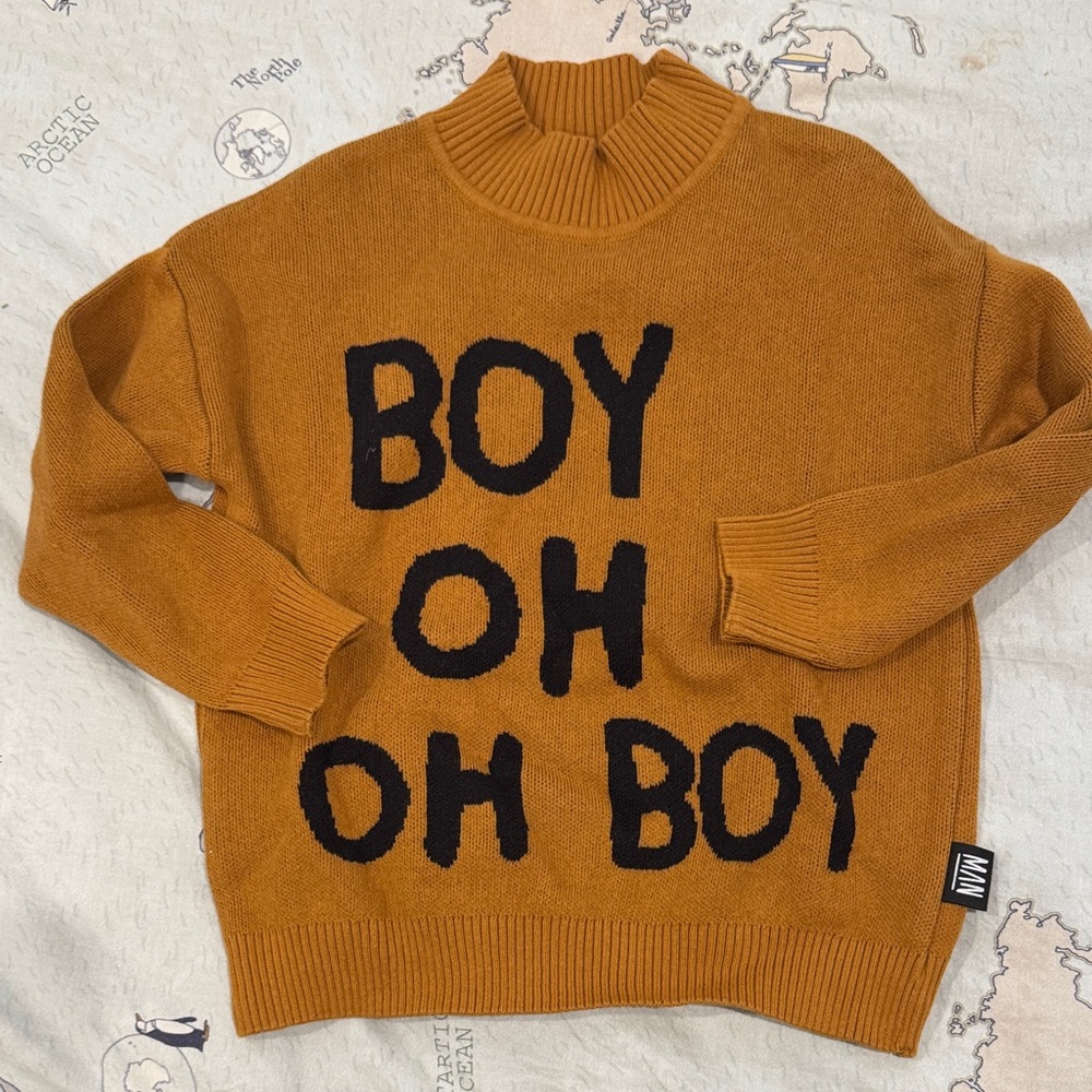 Boy Oh Boy Sweater - Mustard